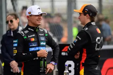 Lando Norris feels "more of a threat" to Oscar Piastri in 2025 F1 title fight