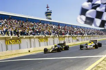 On this day: Ayrton Senna beats Nigel Mansell to victory by 0.01s