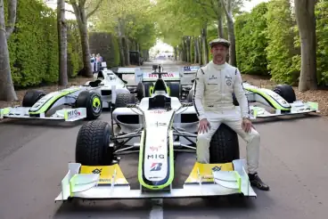 Jenson Button reflects on "emotional" reunion with title-winning Brawn GP F1 car at Goodwood