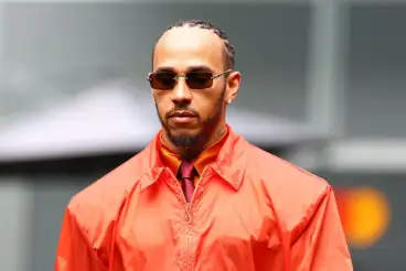 Lewis Hamilton turns heads with bold runway Saint Laurent look at F1 Miami GP