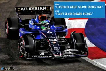 “I can’t go any slower”: How Williams used Albon to get Sainz into the points
