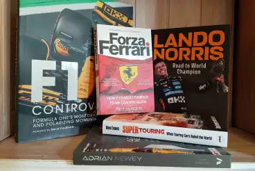 Controversies, Norris, Newey and more: Five new motorsport books reviewed