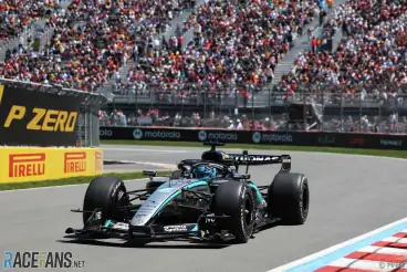 Russell narrowly beats Antonelli to sprint race pole position ahead of McLarens
