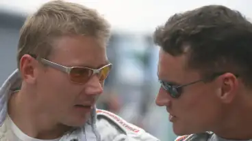'It got frosty!' Häkkinen and Coulthard to take F1 rivalry on tour