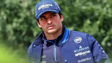 Carlos Sainz reacts after Bahrain and Saudi Arabian GPs cancelled amid regional conflict