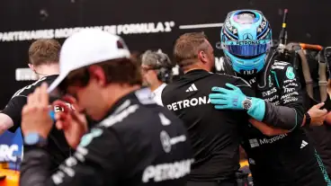 Russell-Antonelli clash sparks rules of engagement questions as Mercedes title fight heats up