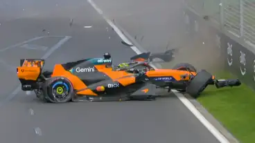 Piastri unable to start Australian GP after crashing on way to grid