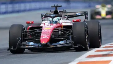 Leclerc fastest in upgraded Ferrari as Mercedes hit trouble before Sprint Qualifying