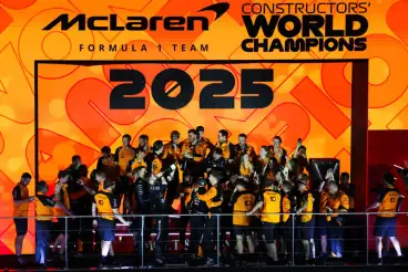Russell wins in Singapore as McLaren claims constructors' crown