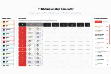 Want to create your own championship run-in scenario?