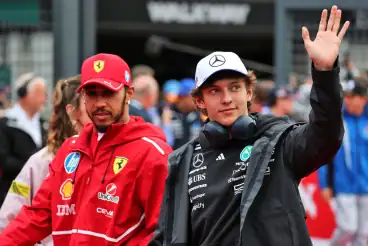 Kimi Antonelli details Lewis Hamilton’s pre-race Mercedes visit at F1 Belgian GP