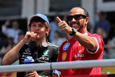 Mercedes praise Lewis Hamilton for being ‘fantastic ally’ to F1 rookie Kimi Antonelli