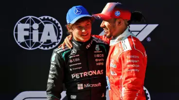 Lewis Hamilton makes Mercedes ‘party mode’ joke as Ferrari halves gap in F1 Chinese GP qualifying