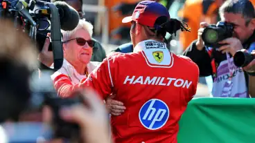 Lewis Hamilton wants to bring “lucky charm” mother to more races after best F1 result for Ferrari