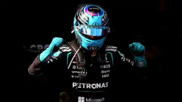 Australian Grand Prix: George Russell wins as Mercedes finish 1-2